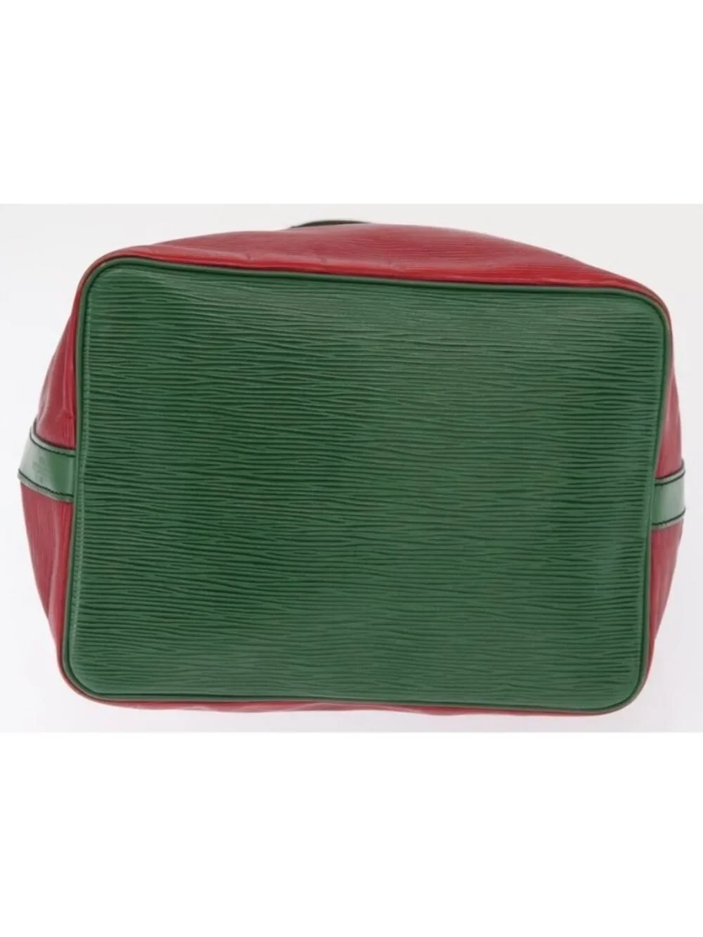 Authentic LOUIS VUITTON Epi Petit Noe Shoulder Bag Bicolor Green Red LV